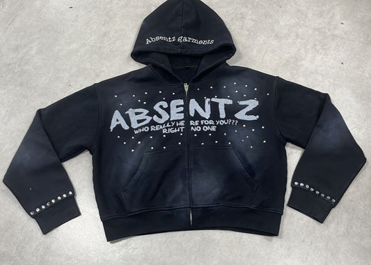 "ABS" RHINESTONE HOODIE